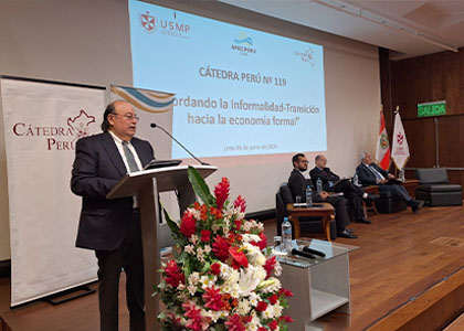 Universidad de San Martín de Porres realizó la Cátedra Perú N°119 en la Ciudad Universitaria